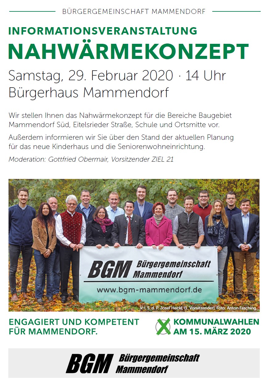 29.02.2020 - BGM Infoveranstaltung Nahwärmekonzept