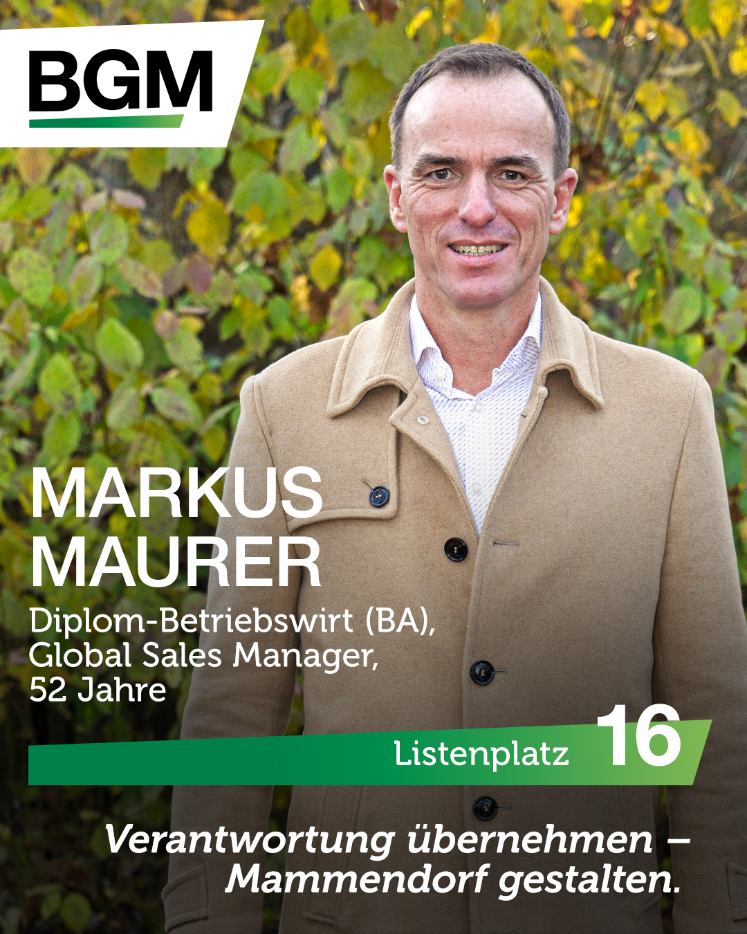 Listenplatz 16 - Markus Maurer