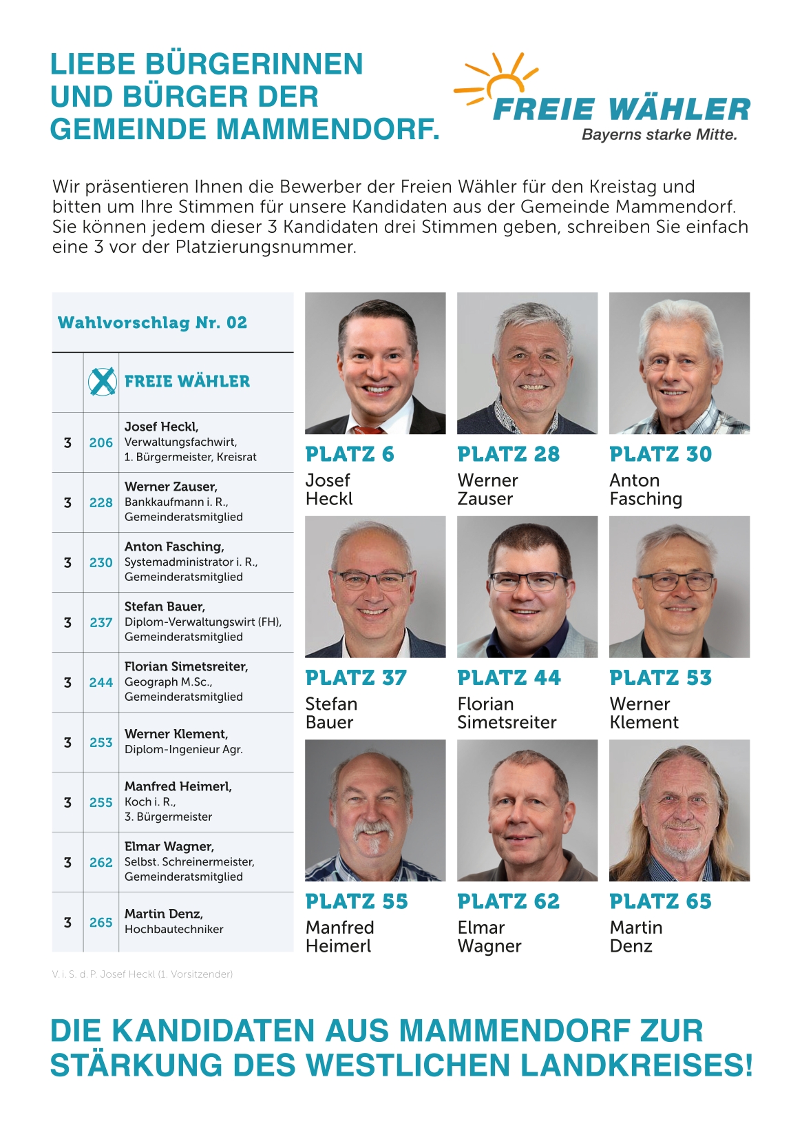 BGM Flyer FW Kandidaten Kreistag Mammendorf